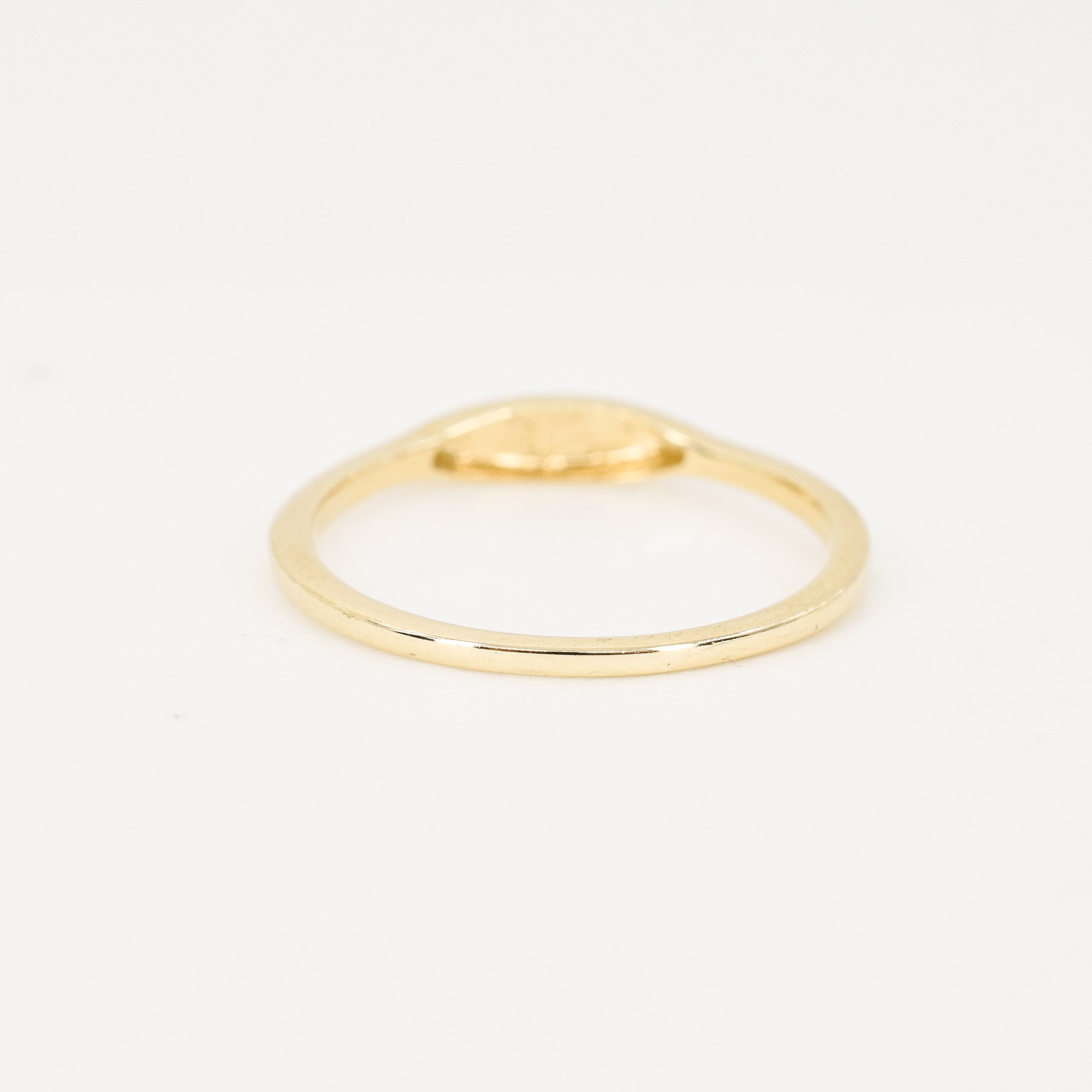 vintage gold ID ring, folklor vintage jewelry canada