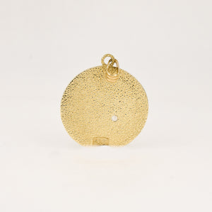 vintage gold gemini pendant, folklor vintage jewelry canada