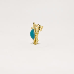 vintage gold nautical turquoise pendant, folklor vintage jewelry canada