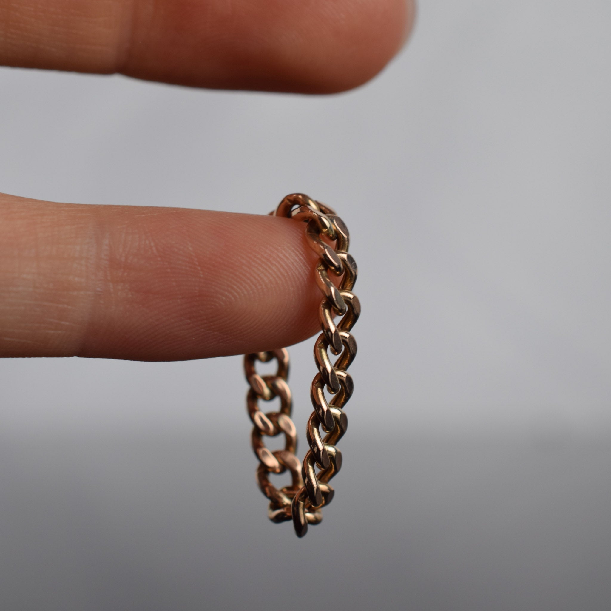 Vintage Curb Chain Ring