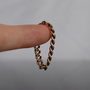 Vintage Curb Chain Ring