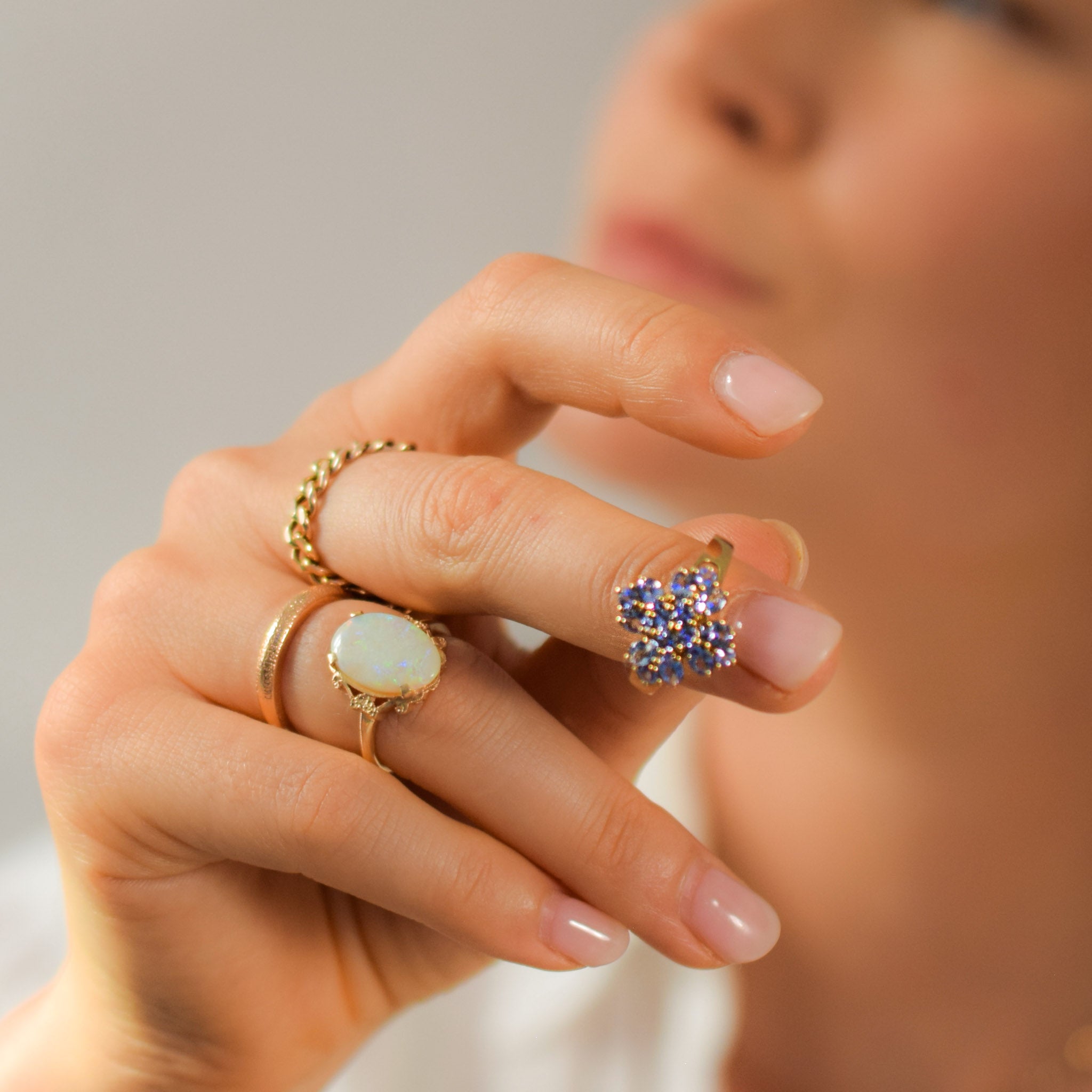 Vintage Curb Chain Ring