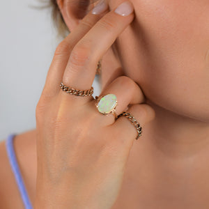 Vintage Curb Chain Ring
