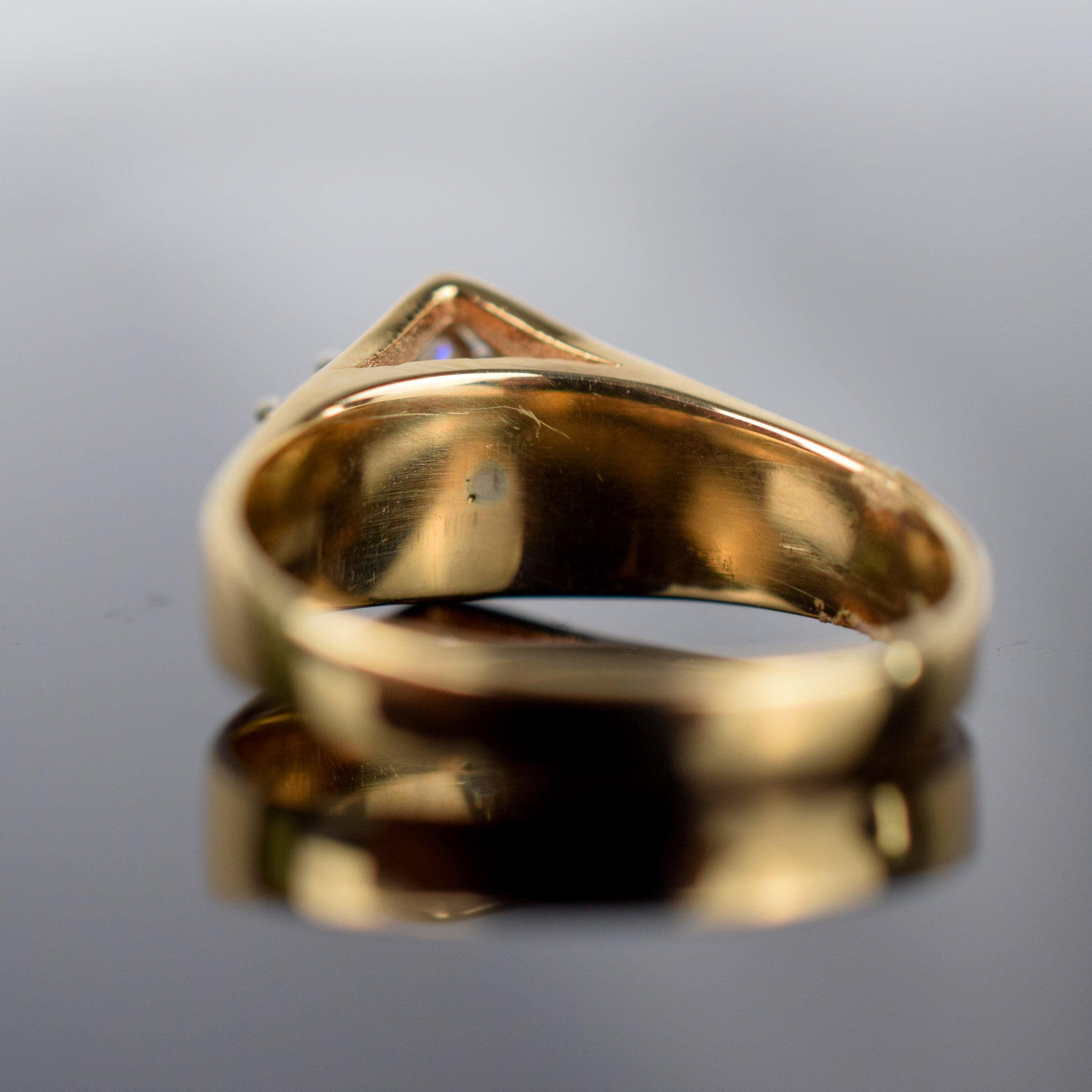 Bold Diamond Cluster Ring