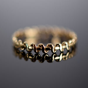 Twisted Wire Gold Ring