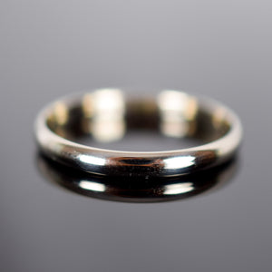 White Gold Band (2.5mm)