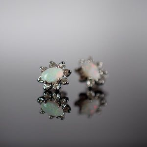 Opal and diamond studs for sale, folklor