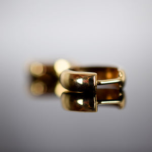 vintage gold huggie hoops for sale, folklor