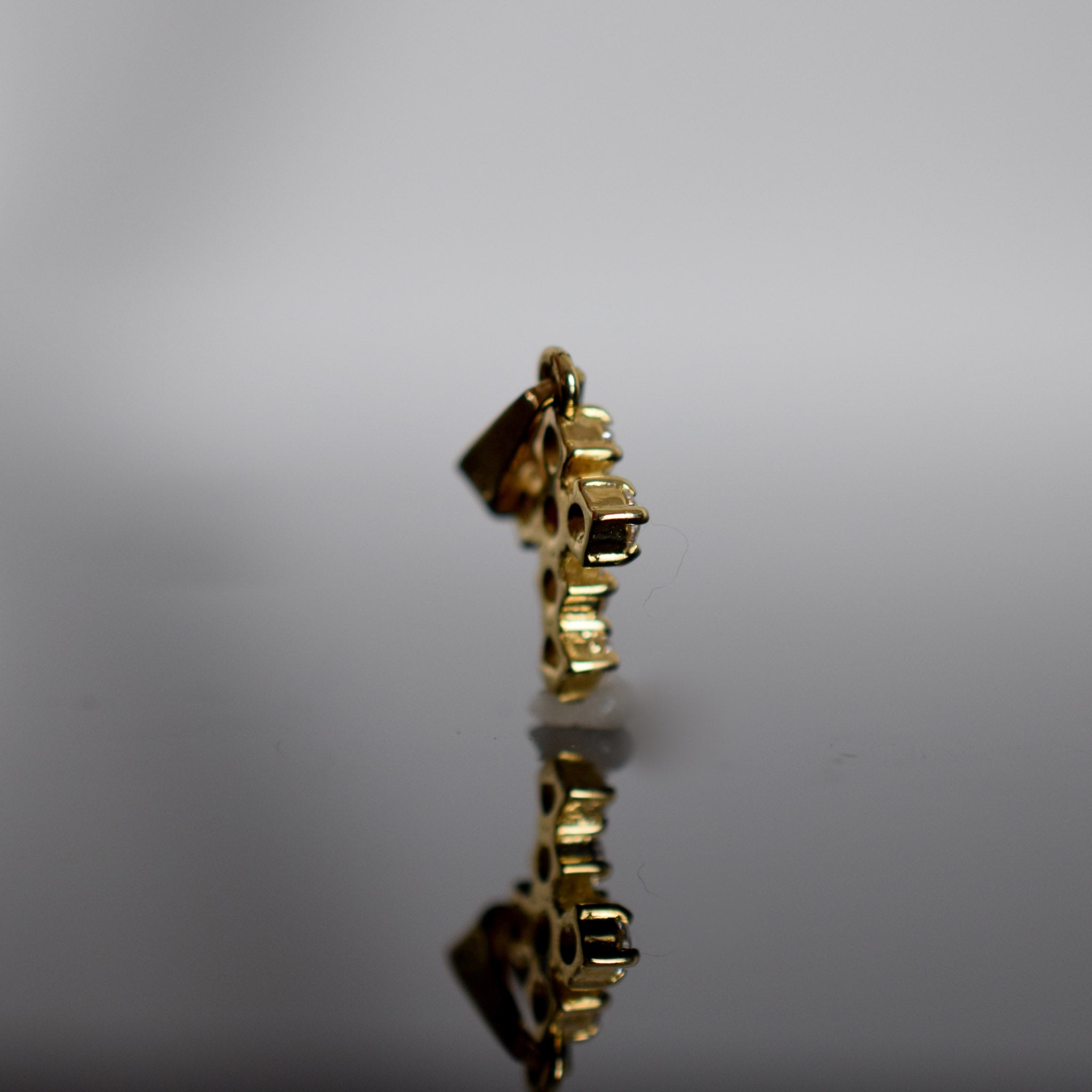 Dainty Ruby cross pendant for sale, folklor