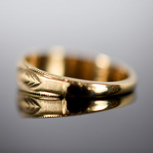 gorgeous intricate gold band for sale, folklor