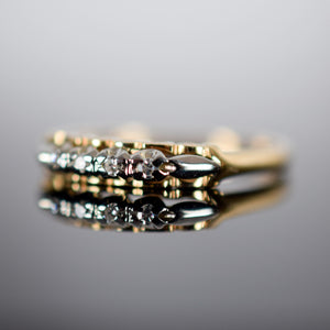 two toned diamond stacking ring for sale, folklor