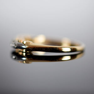 two toned diamond stacking ring for sale, folklor