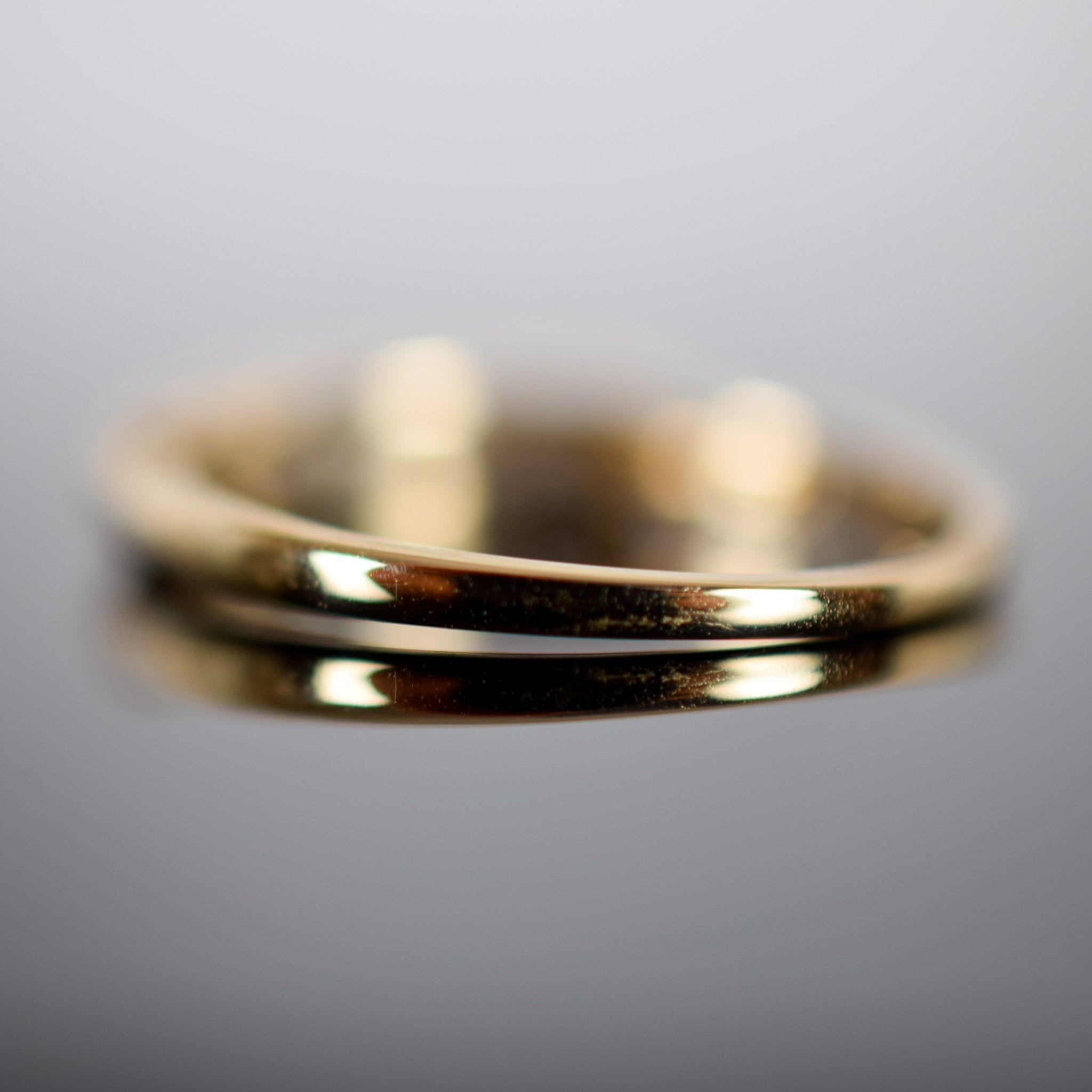 two toned diamond stacking ring for sale, folklor