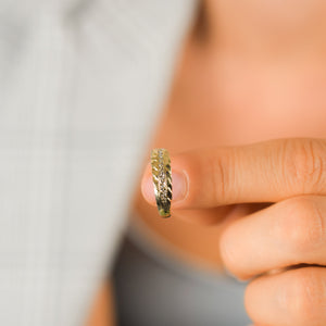Croissant Band with Diamonds
