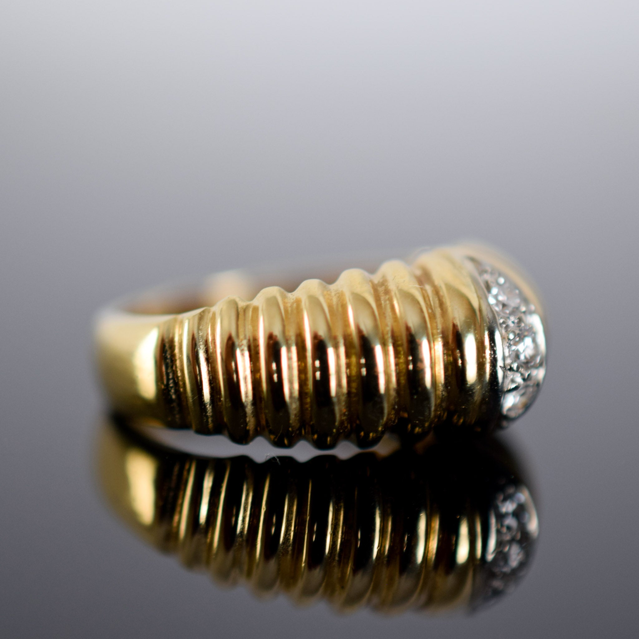 vintage diamond dome ring, folklor, canada