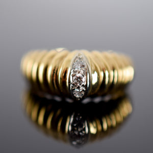 vintage diamond dome ring, folklor, canada