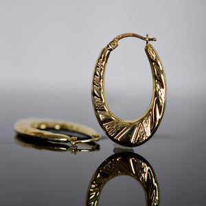 vintage gold hoop earrings for sale, folklor 