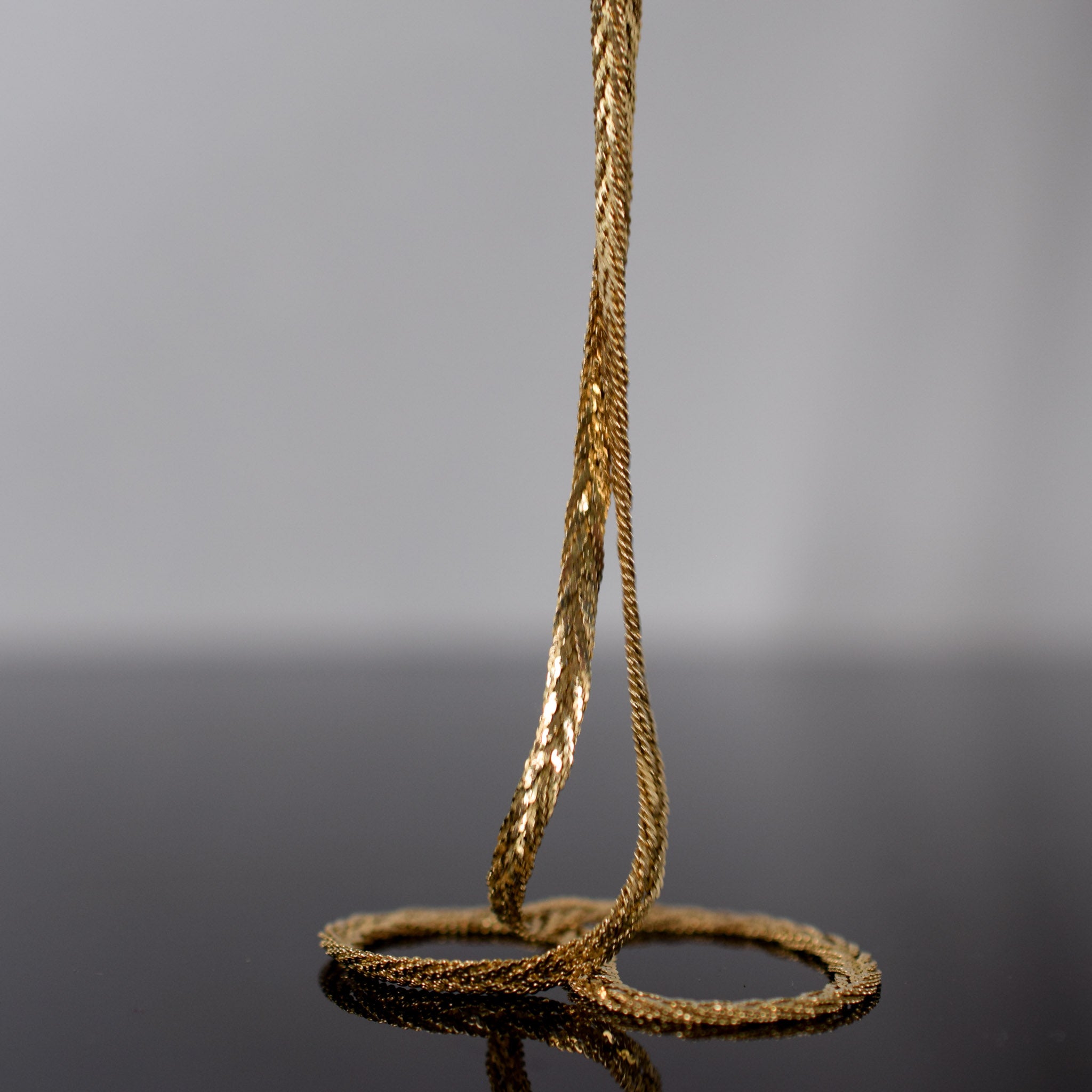 vintage gold necklace, shop folklor vintage jewelry shop