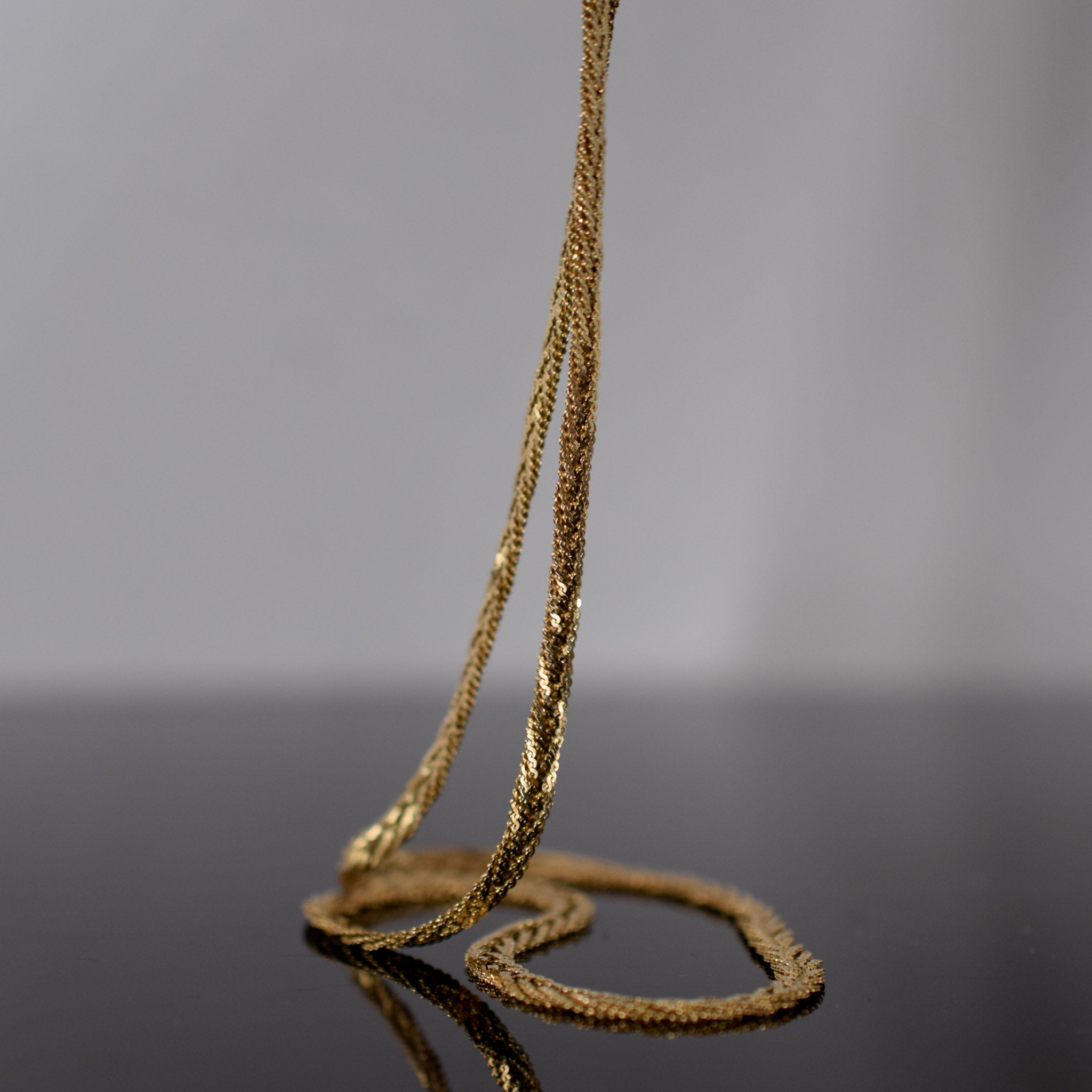 vintage gold necklace, shop folklor vintage jewelry shop