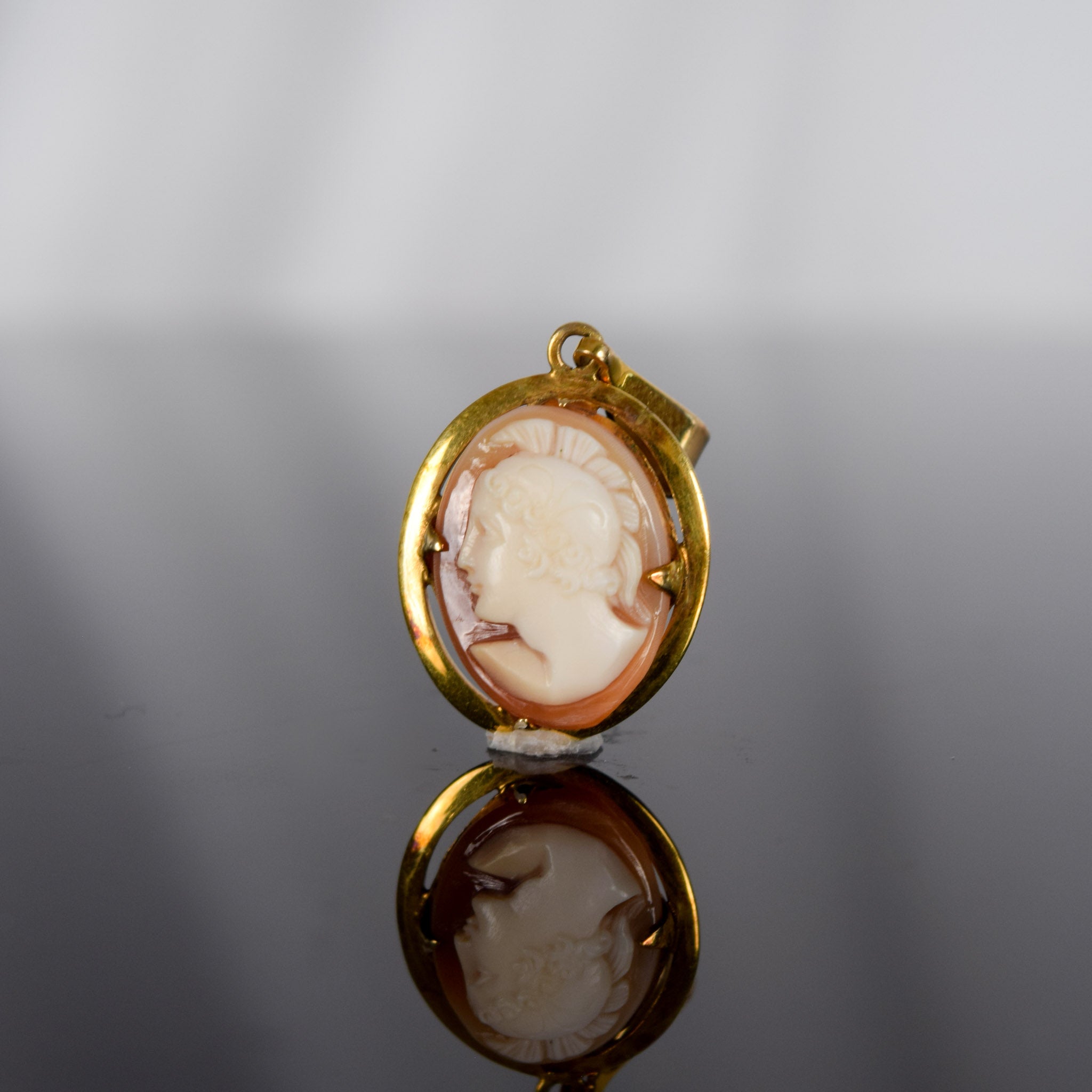 vintage gold cameo pendant for sale, folkor