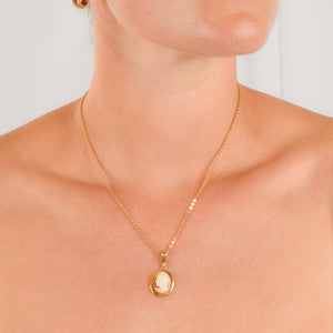 vintage gold cameo pendant for sale, folkor