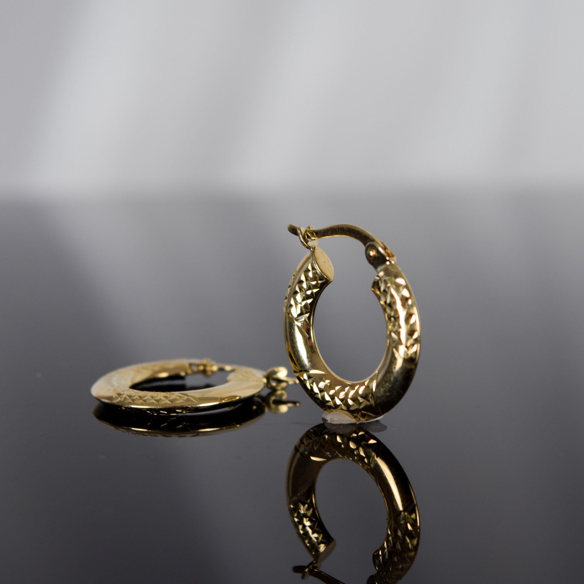 Vintage gold hoop earrings for sale, folklor