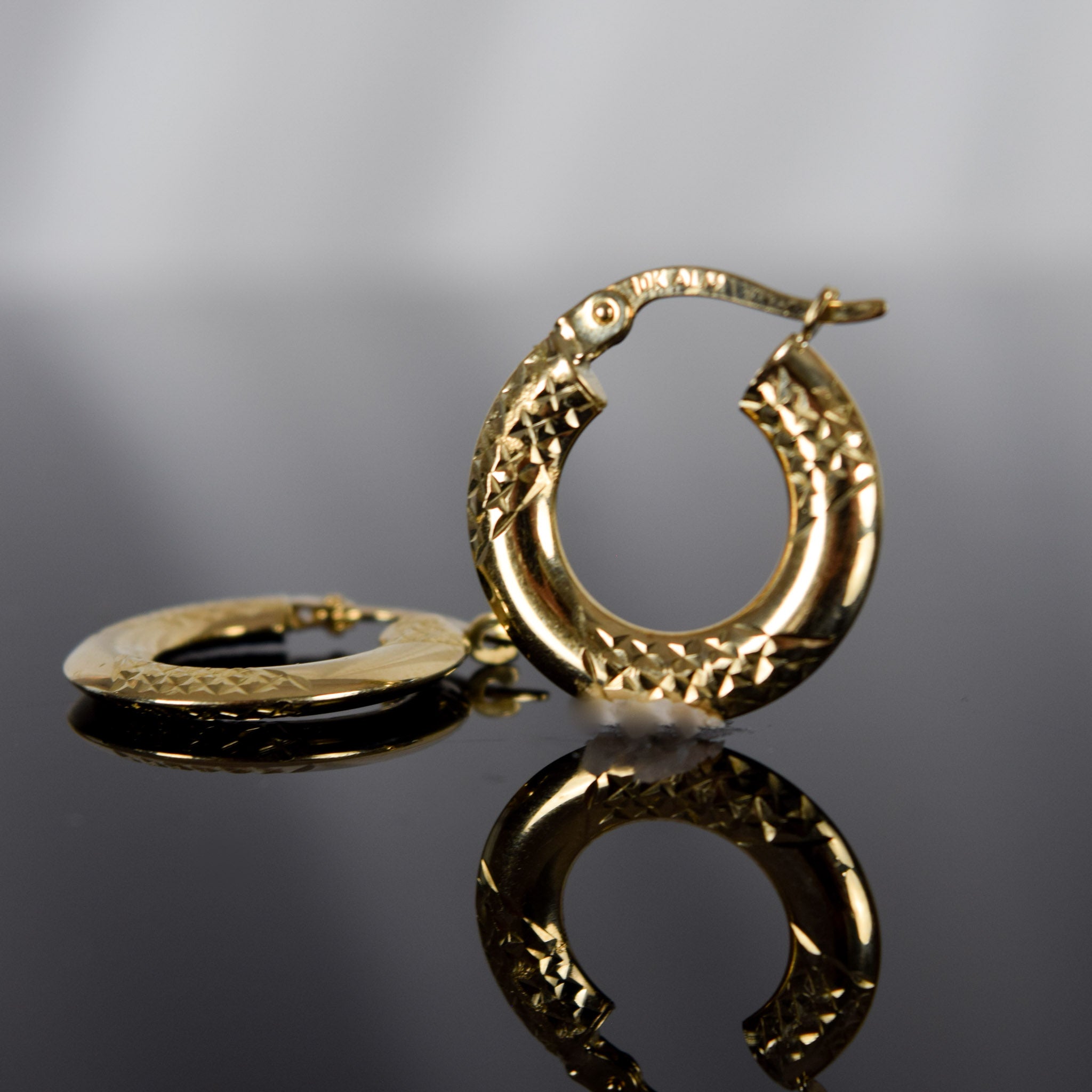 Vintage gold hoop earrings for sale, folklor