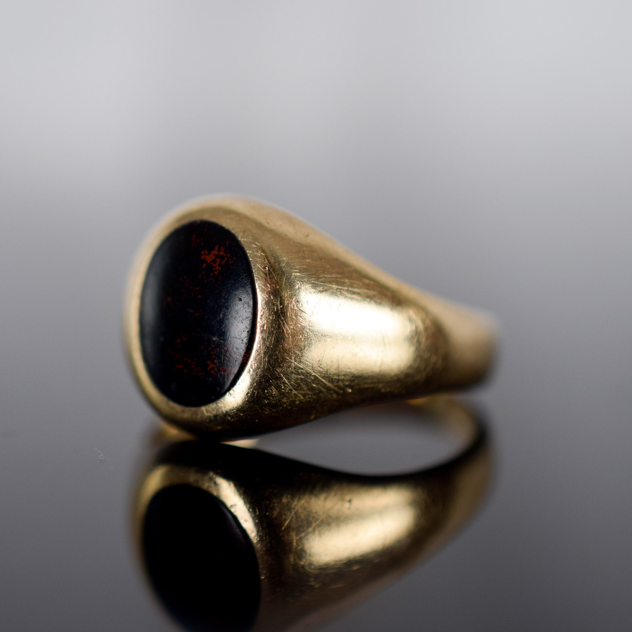 Vintage bloodstone ring for sale, folklor