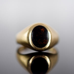 Vintage bloodstone ring for sale, folklor