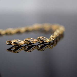 Beautiful vintage gold bracelet for sale, folklor 
