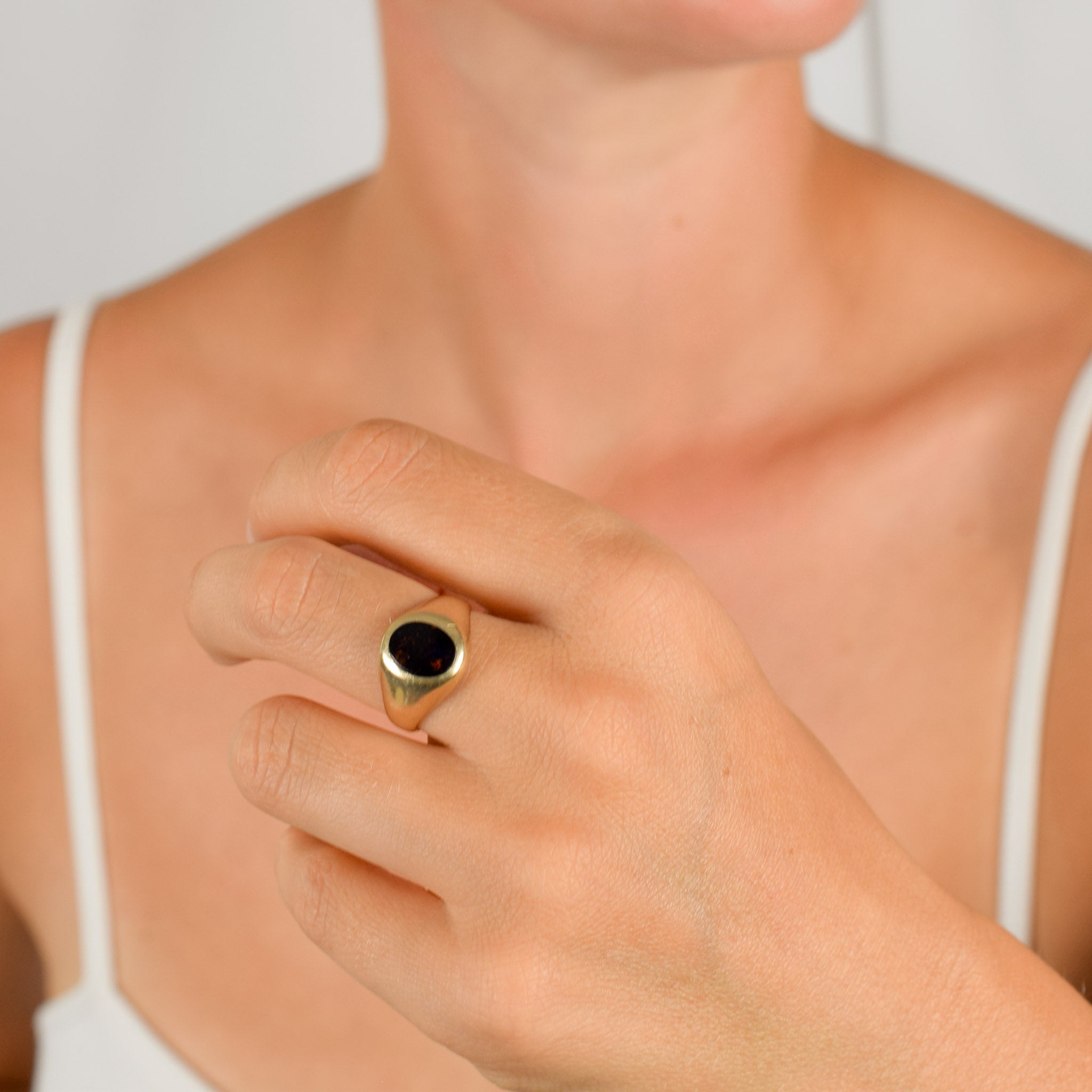 Vintage bloodstone ring for sale, folklor