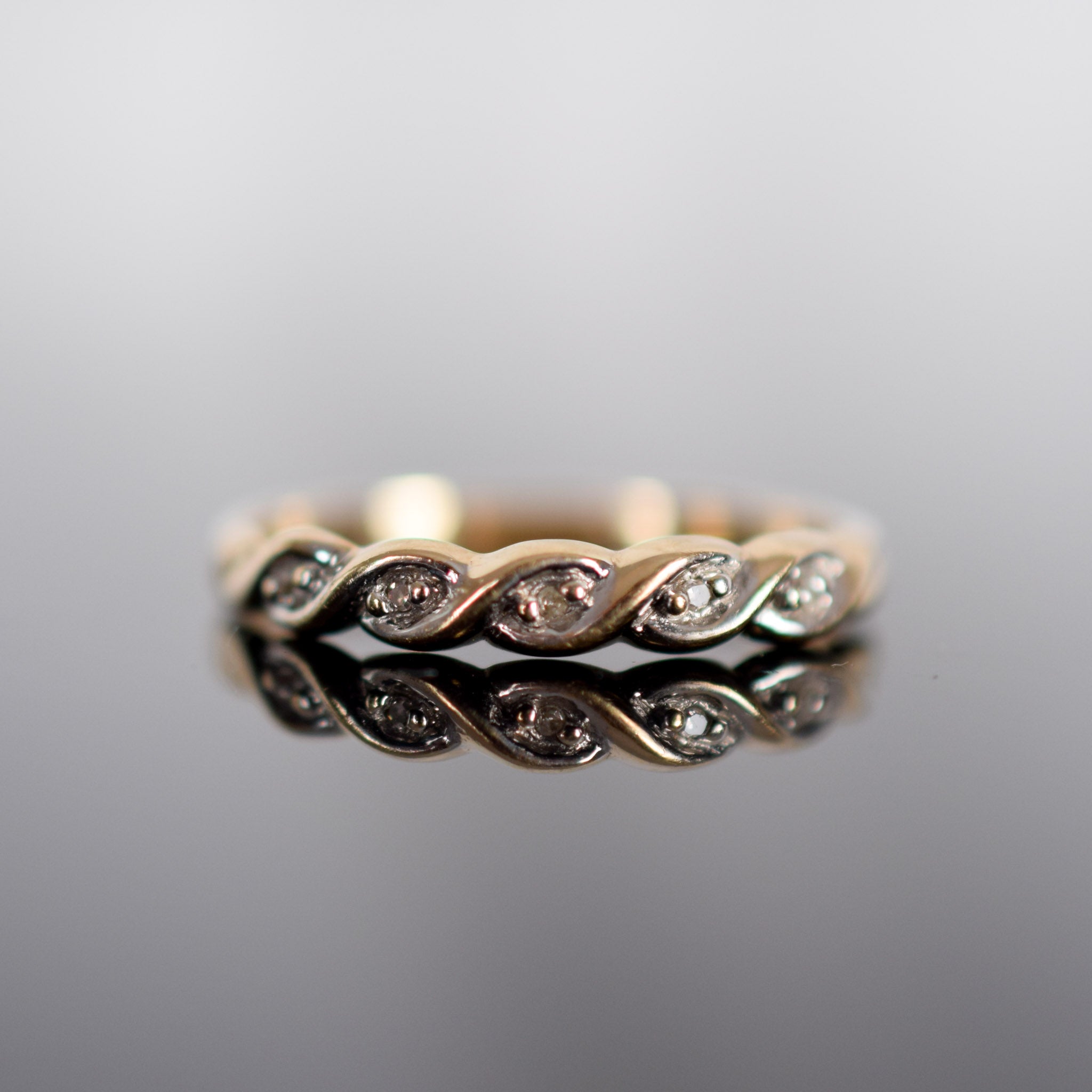 Vintage Diamond Stacking RIng, folklor