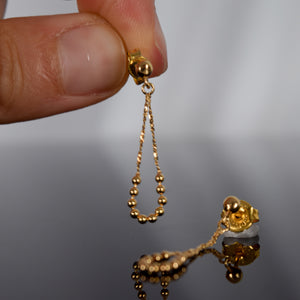 vintage gold earrings for sale, folklor 
