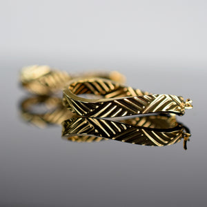 Vintage gold hoops for sale, folklor