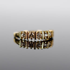 vintage diamond wedding band, folklor