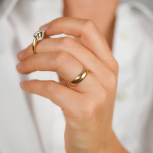 vintage wide gold band, folklor vintage rosey gold wedding band, folklor