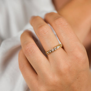 vintage diamond wedding band, folklor