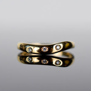 Flush set wedding band, folklor 