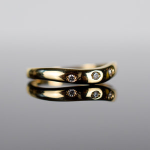 Flush set wedding band, folklor 