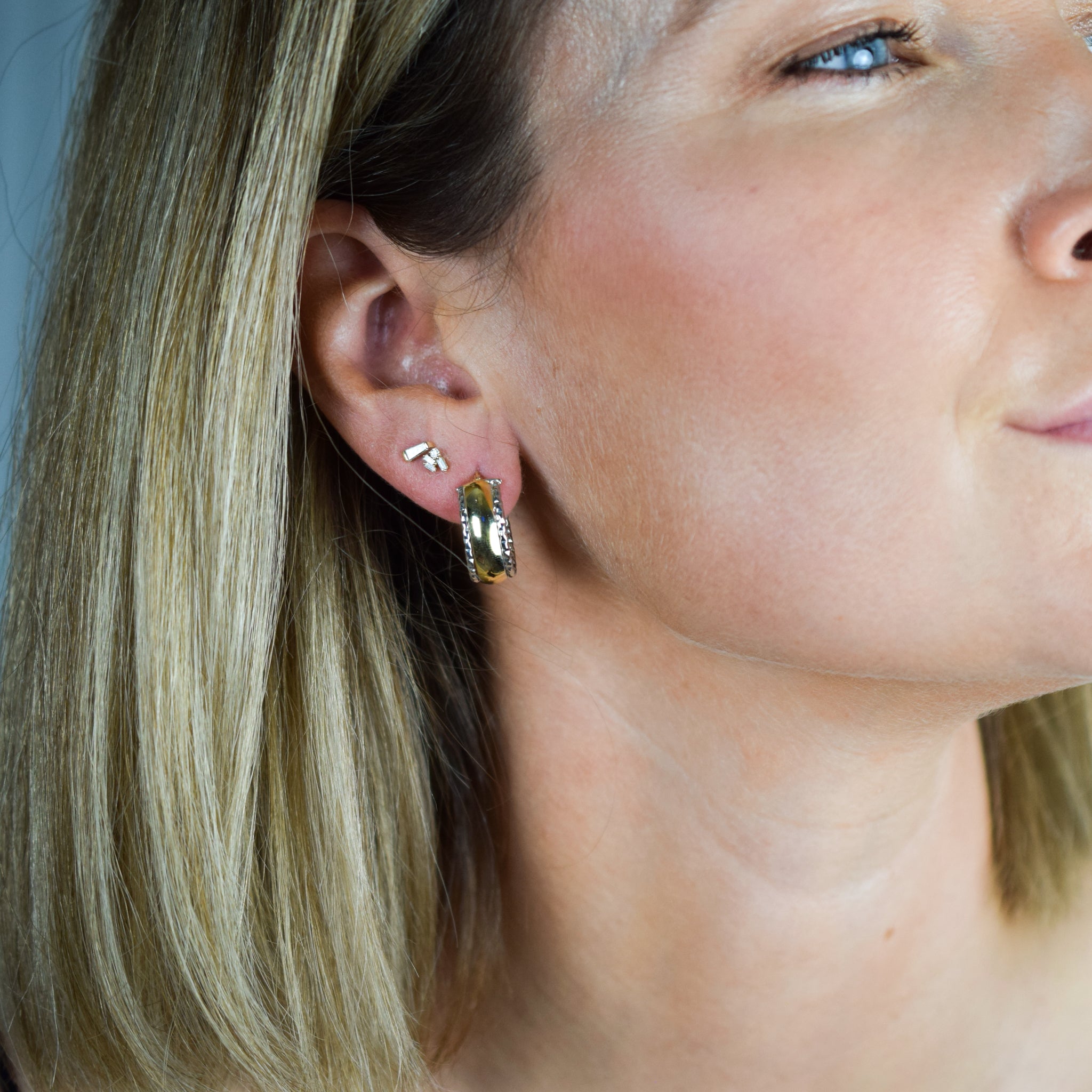 vintage gold earrings for sale, folklor 