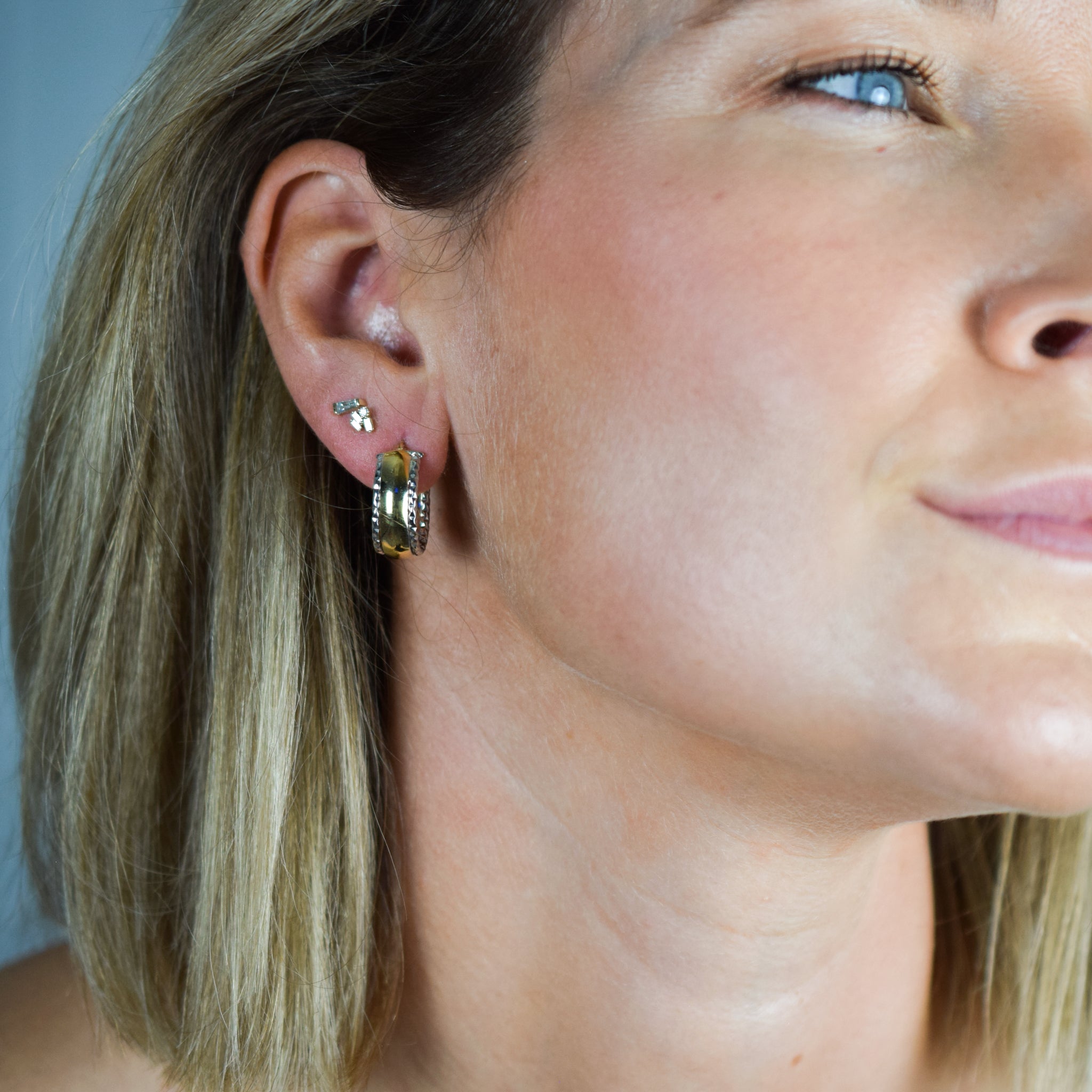 vintage gold earrings for sale, folklor 