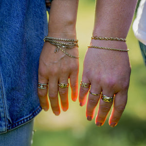 Vintage buckle ring, folkor