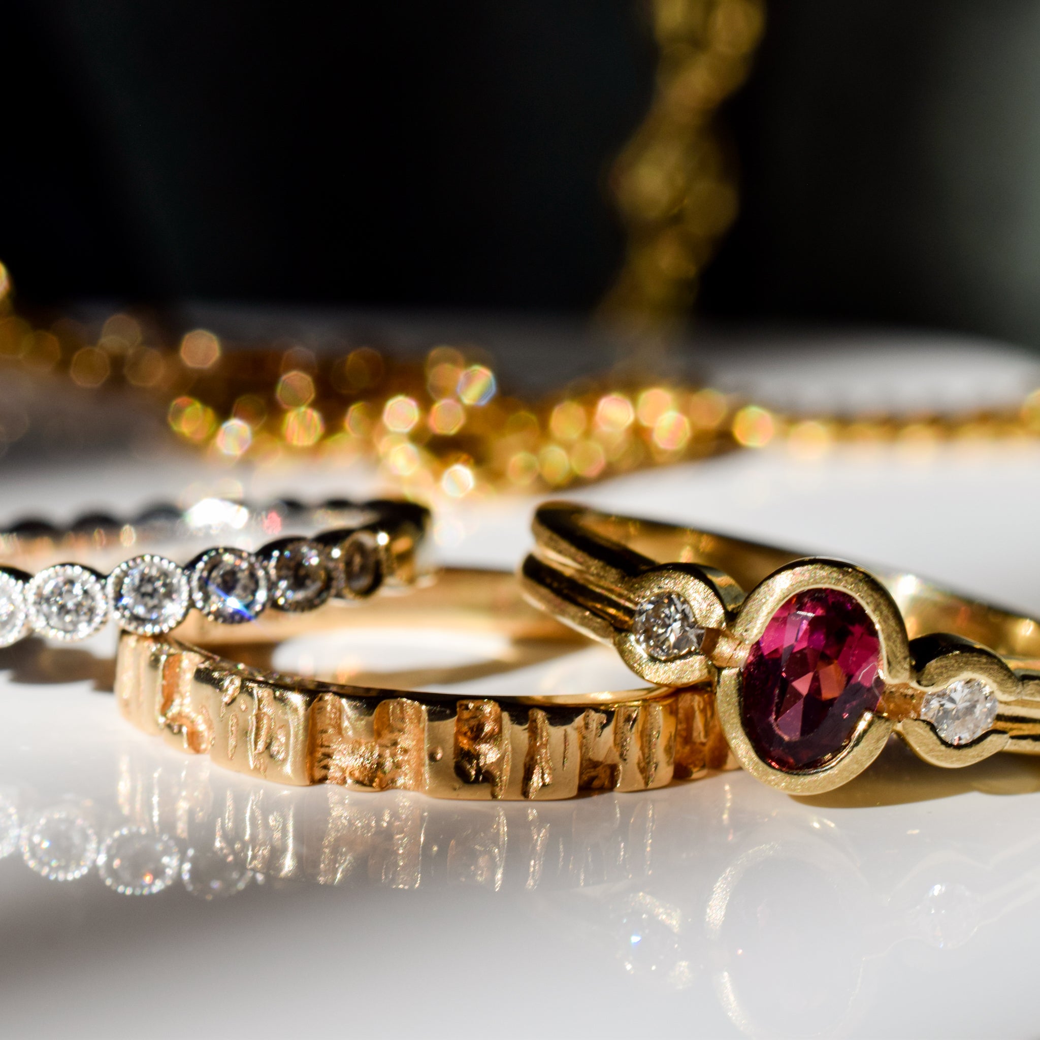 Gold Nugget Band