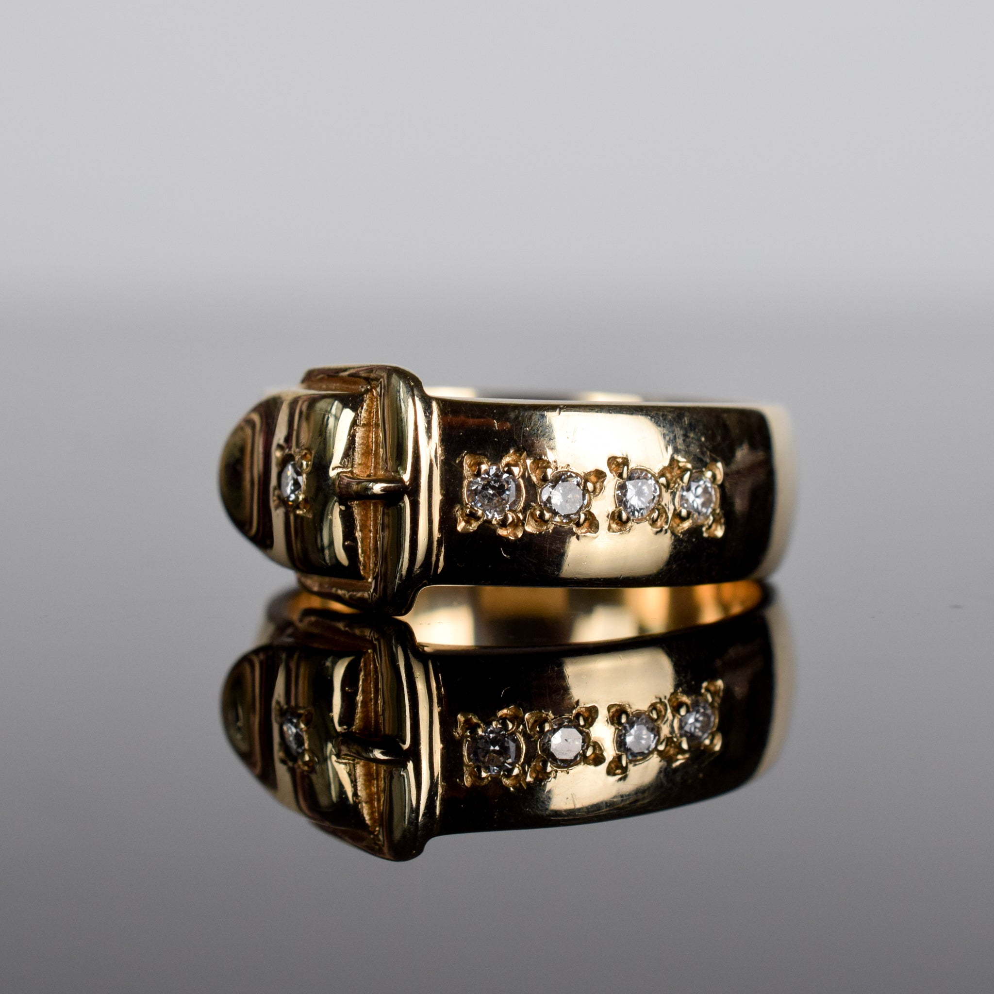 Vintage buckle ring, folkor