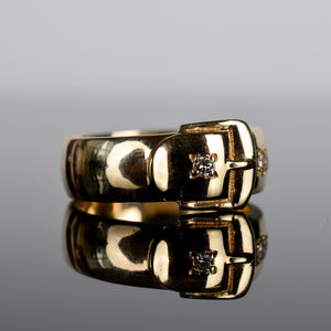 Vintage buckle ring, folkor