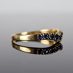 Sapphire Wishbone Ring