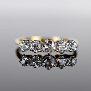 antique old mine 5 diamond ring, folklor