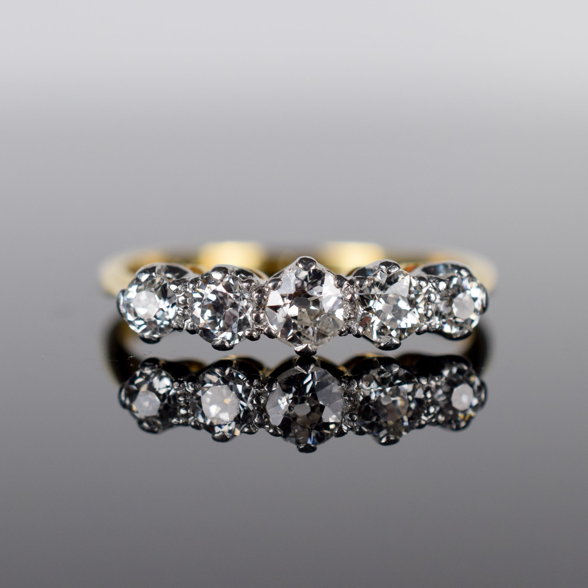 antique old mine 5 diamond ring, folklor