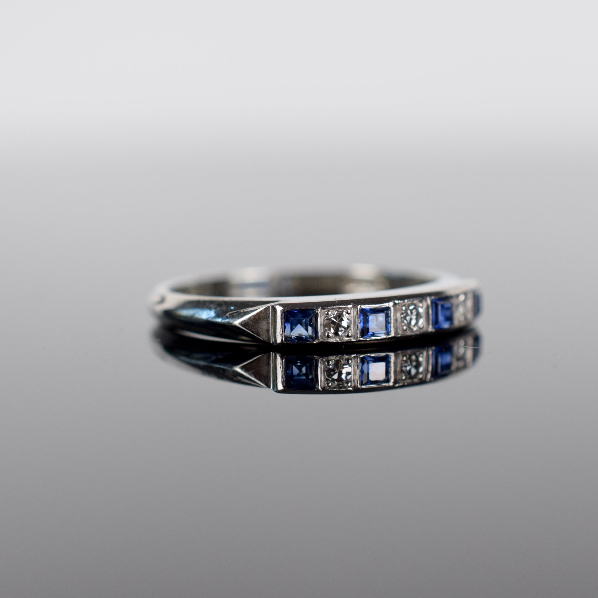vintage birks sapphire and diamond ring, folklor