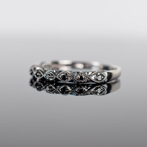 Vintage black diamond ring, folklor